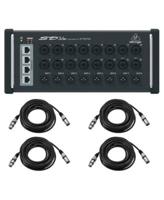 SD16 I/O Stage Box ,16x MIDAS Preamps , XLR M to F Mic Cable