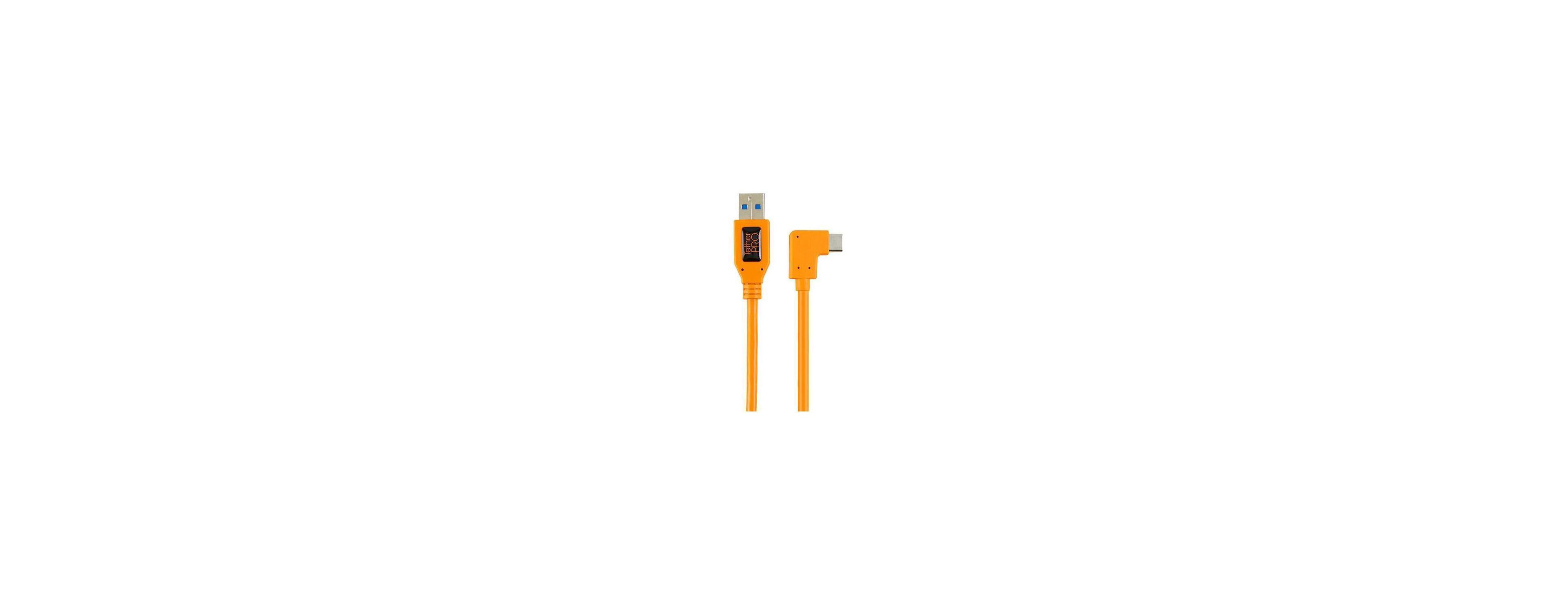 Tether Tools TetherPro Right Angle Adapter Usb 3.0 to Usb-c for All Usb-c Camera Ports