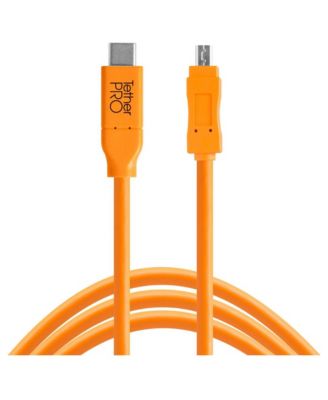 TetherPro USB-C to 2.0 Mini-B 8-Pin 15' Cable for USB-C to USB 2.0 Mini-B Cameras