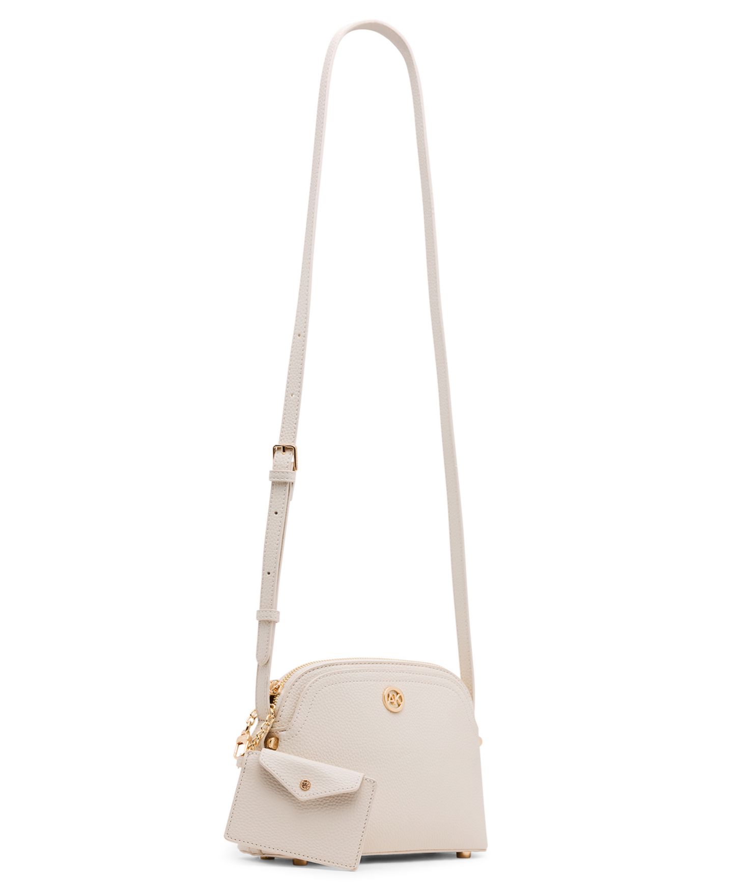 Женский кошелёк Anne Klein Dome Zip-Top Detachable Card Case Crossbody Handbag, цвет: Белый — фото 3