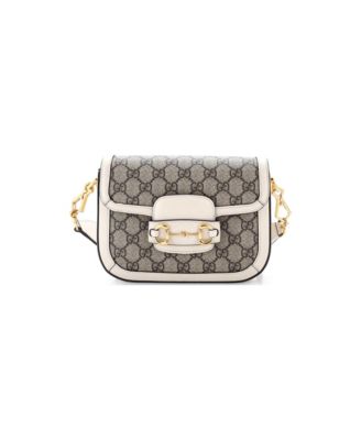 Mini Horsebit 1955 Shoulder Bag GG Coated Canvas with Leather