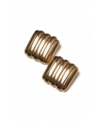 Gold-Tone Sara Textured Lightweight Stud Earrings