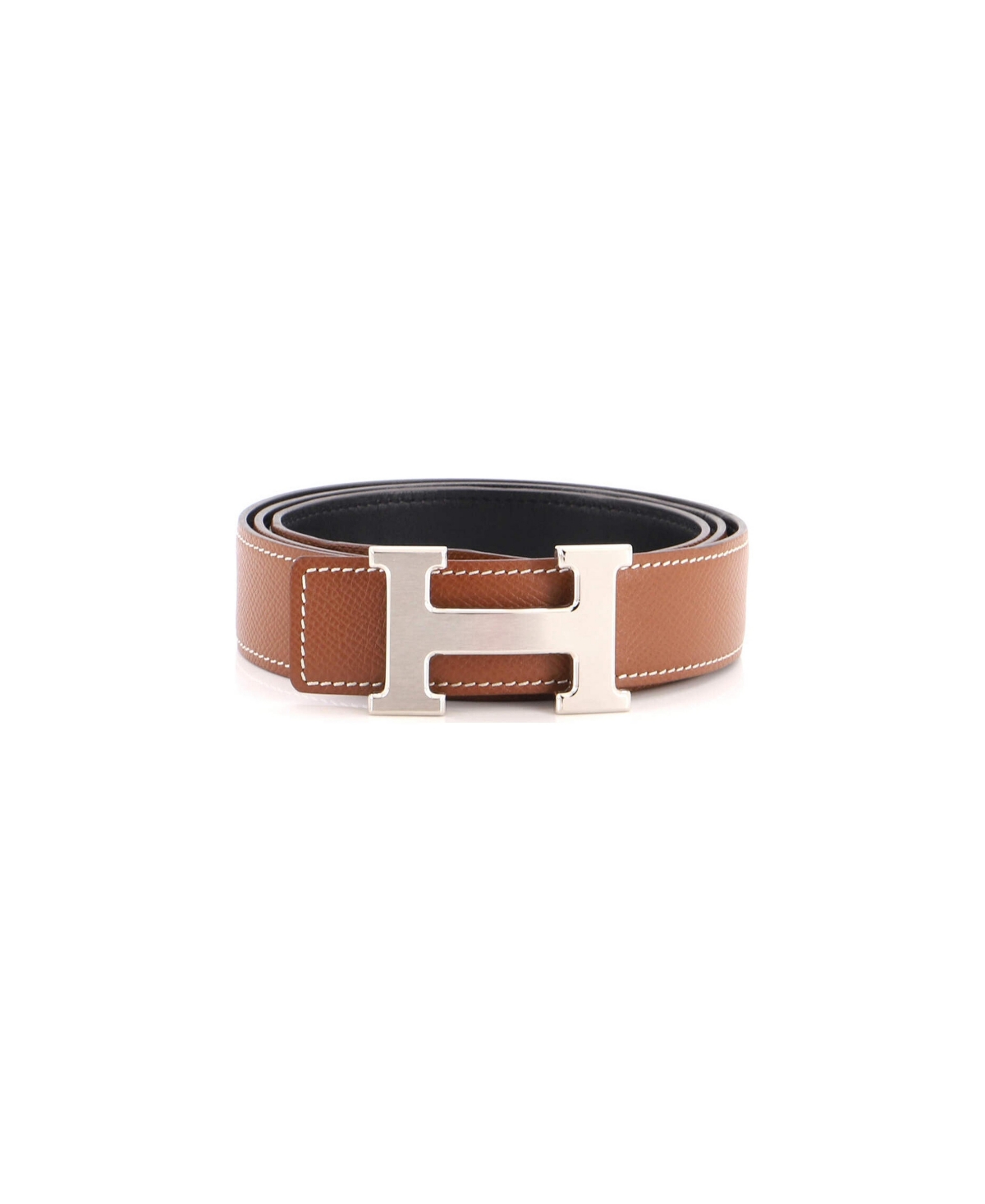 Pre-Owned Hermes Constance Reversible Belt Leather Medium - Brown