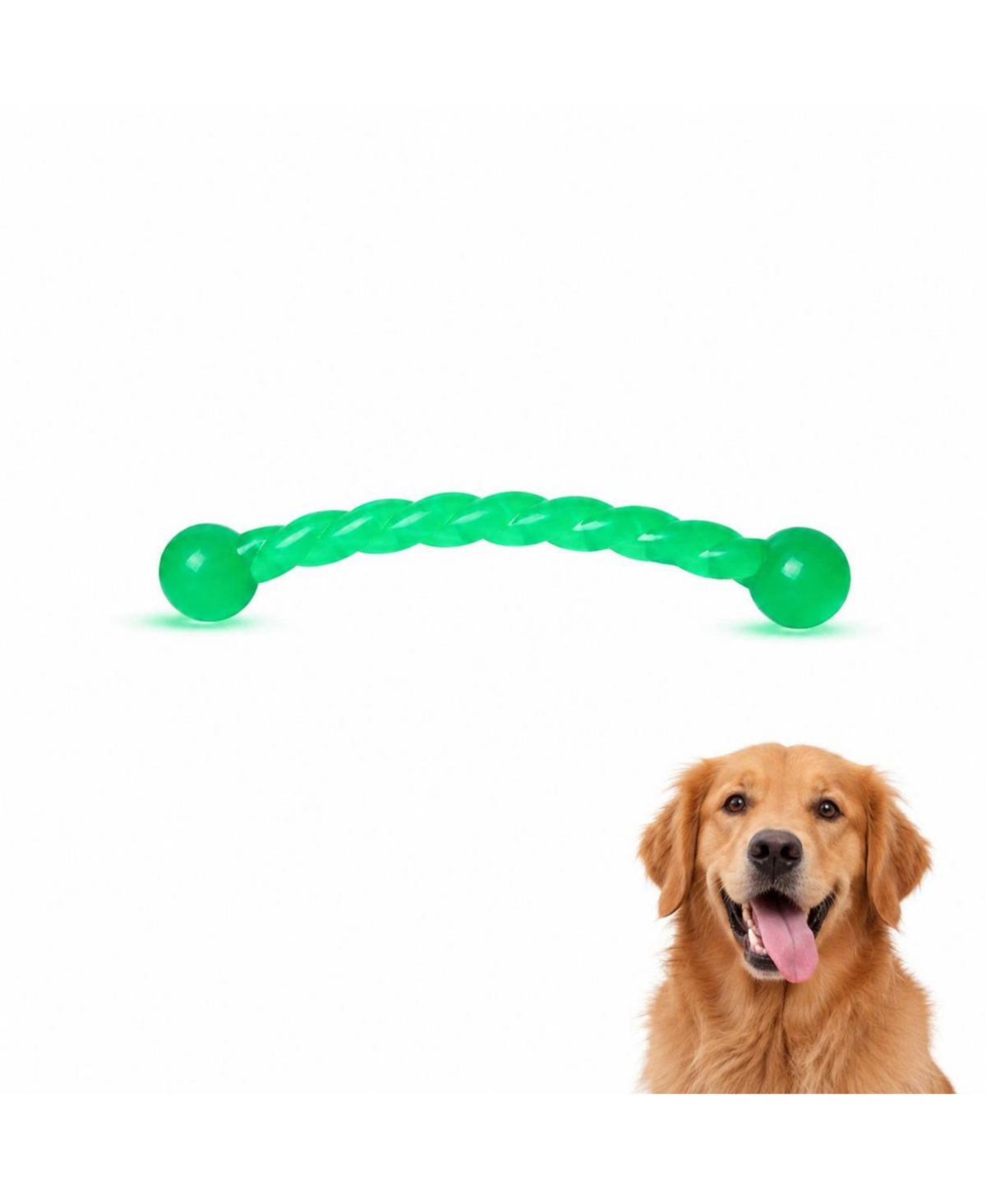 Magicorange Natural Rubber Dog Chew Toy Rope Knot for Aggressive Chewers Washable Durable - 11'' single