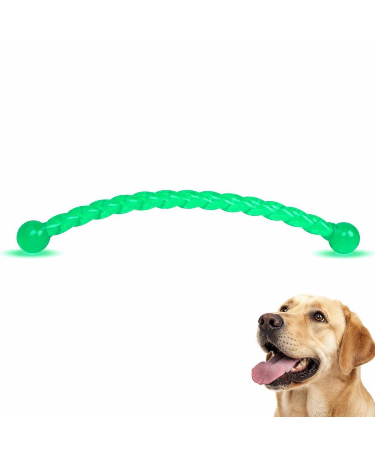 Magicorange Natural Rubber Dog Chew Toy Rope Knot for Aggressive Chewers Washable Durable - 19'' single