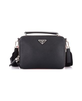Small Brique Crossbody Bag Saffiano Leather