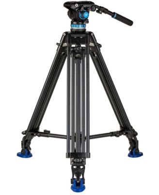A573TBS6PRO Aluminum Video Tripod with S6PRO Video Head for Video Cameras