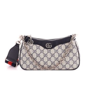 Small Ophidia Charm Shoulder Bag GG Coated Canvas