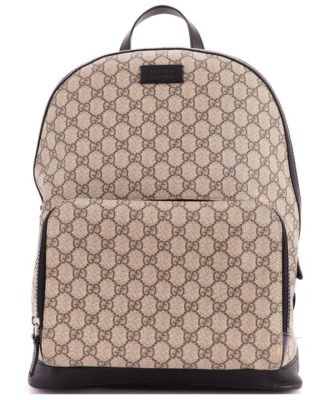 Medium Zip Pocket Backpack GG Coated Canvas