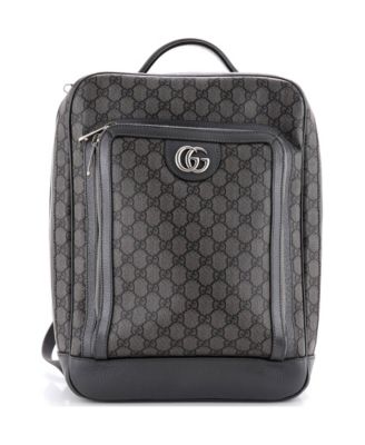 Medium Ophidia Front Zip Pocket Backpack GG Coated Canvas