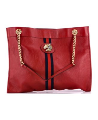 Large Rajah Chain Tote Leather