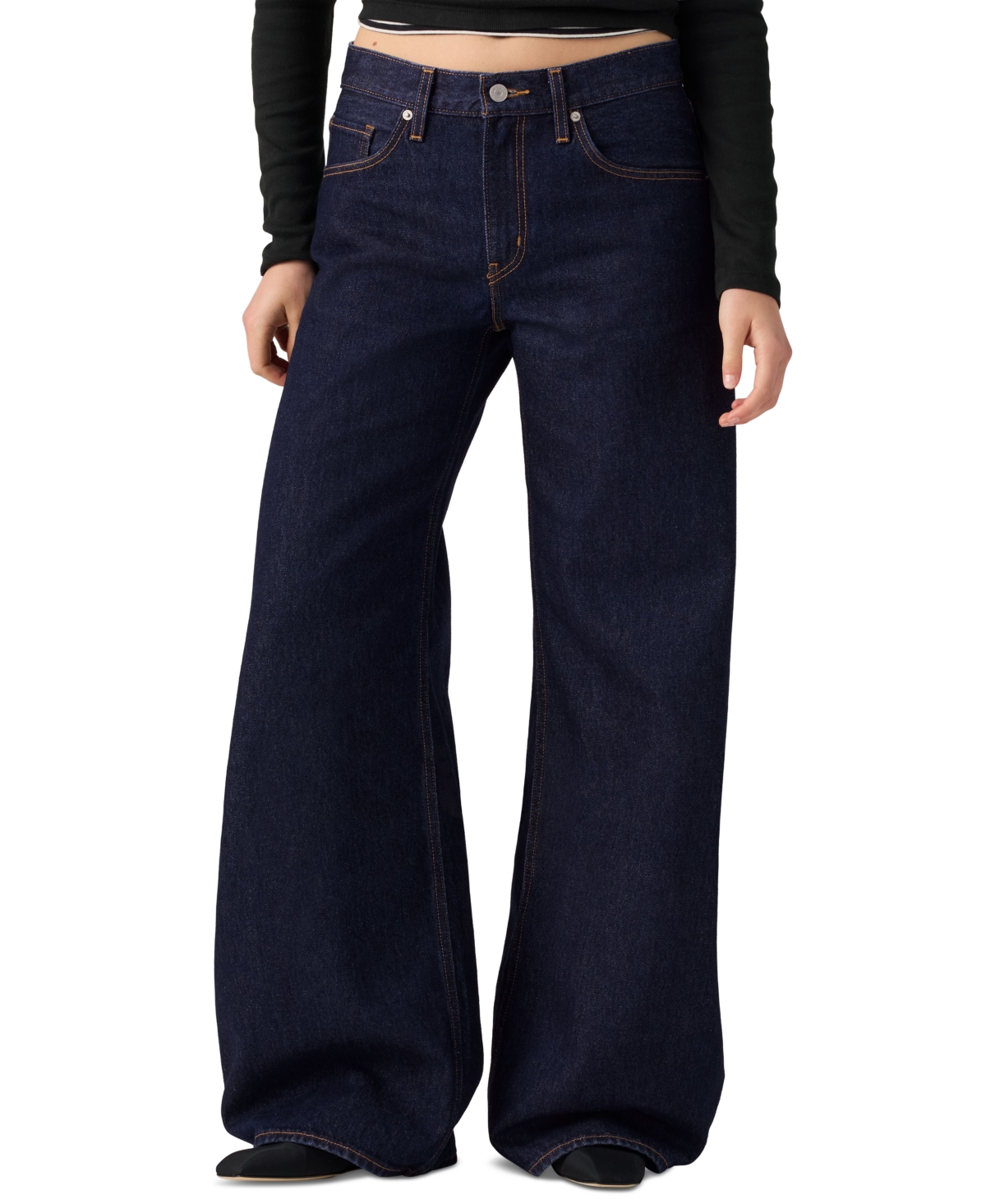 Levi's Women's Teardrop Wide-Leg Mid Rise Non-Stretch Jeans - Dream Nice