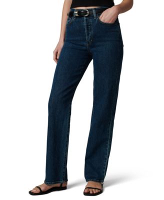 Women's The Margot High-Rise Straight-Leg Cotton-Blend Jeans