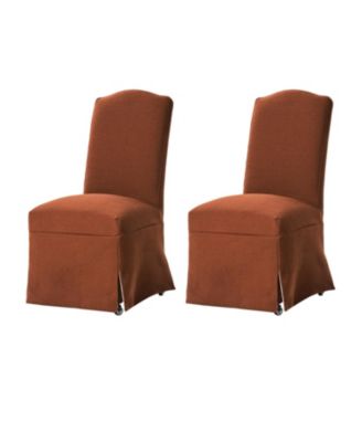 Albeniz Transitional 40"Tall Solid Wood Legs Dining Chair with Removable Fabric Slipcover