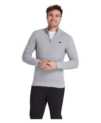 Men's Ribbed Quarter-Zip Sweater
