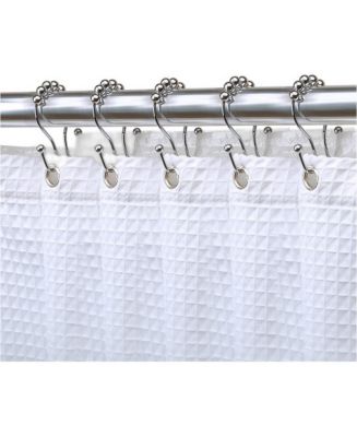 Utopia Alley Rust-Proof Stainless Steel Double Shower Curtain Hooks ...