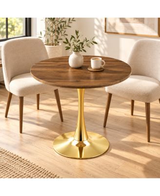 Round 31.5" Tulip Dining Table, Mid Century Bistro Table