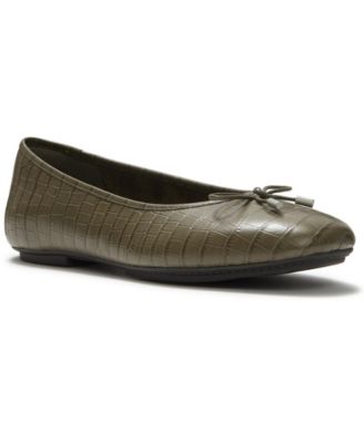 Women's Delicato Crocodile Arch Support Ballet Flats