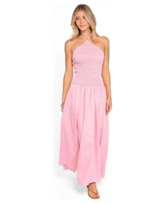 Women's Aradia Halter Sleeveless Shirred Maxi Dress