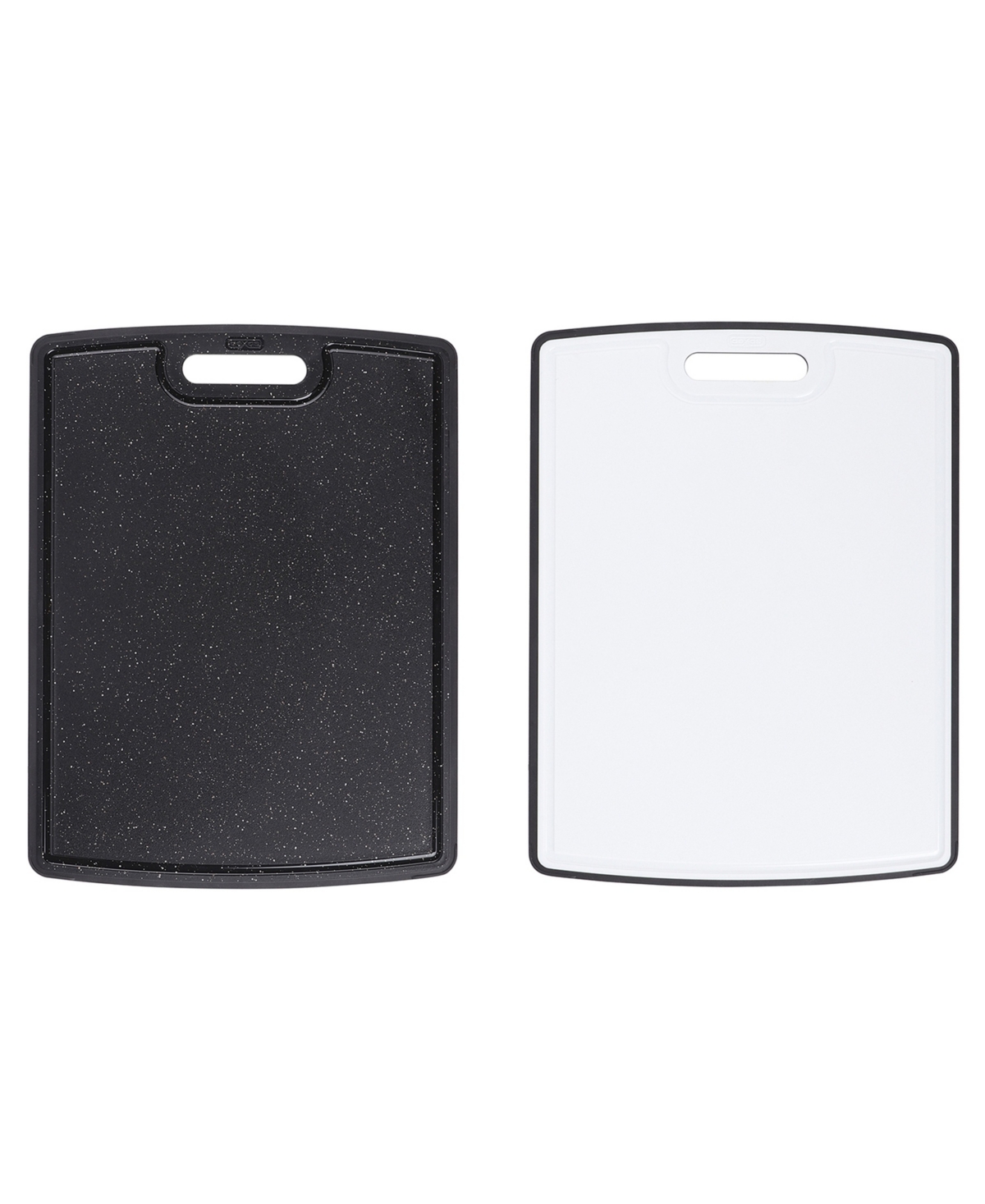 Dexas Poly Duo Reversible Cutting Board, 11" x 14.5" - White, Midnight Granite