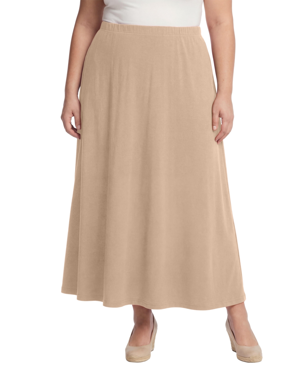 Woman Within Women's Within 7-Day Maxi Skirt - New khaki
