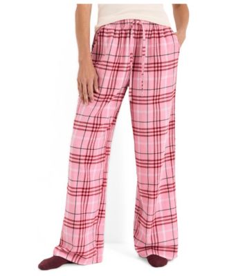 Women's Fireside Organic Cotton Flannel Relaxed-Fit Sleep Pants