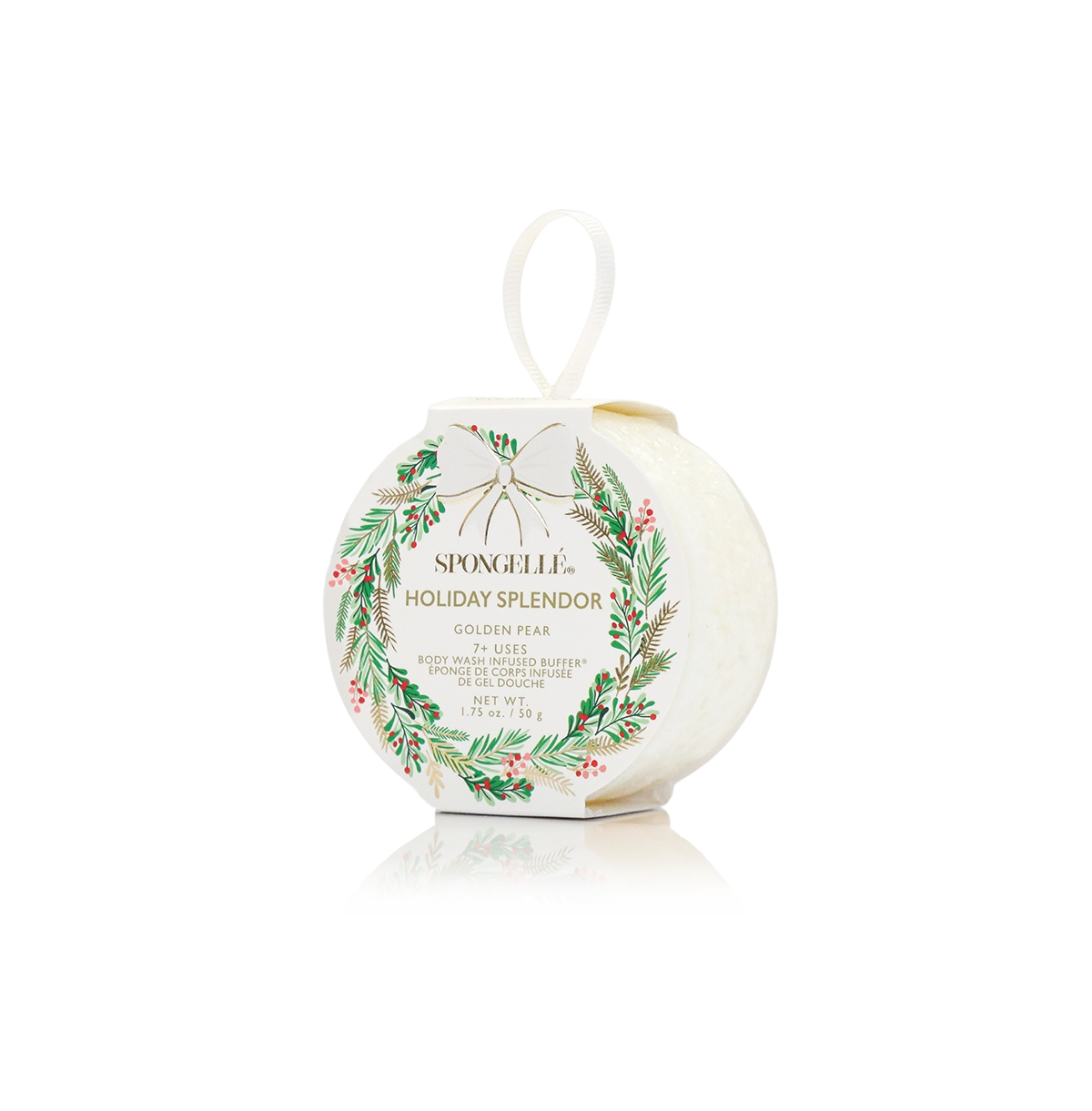 Spongelle Holiday Wreath Collection 7 Plus Holiday Splendor - Pear