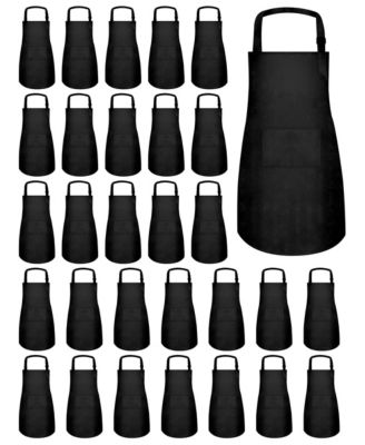 30 Pack Bulk Aprons with Pockets