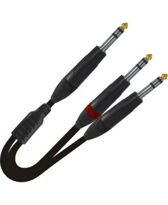 XC-SYS03 3' 1/4" TRS-M to Dual 1/4" TRS-M High Performance Audio Cable