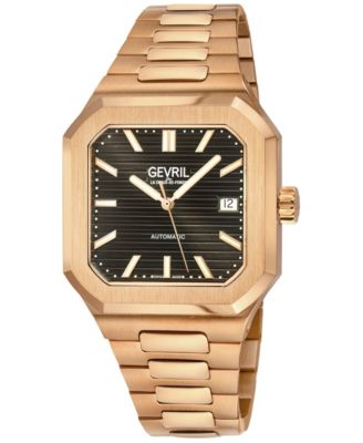 Grand Concourse Men's Swiss Automatic IP Rose 316L Stainless Steel Bracelet Watch
