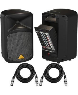 Europort EPS500MP3 500W 8-Ch Ultra-Compact PA System with 2x Cables
