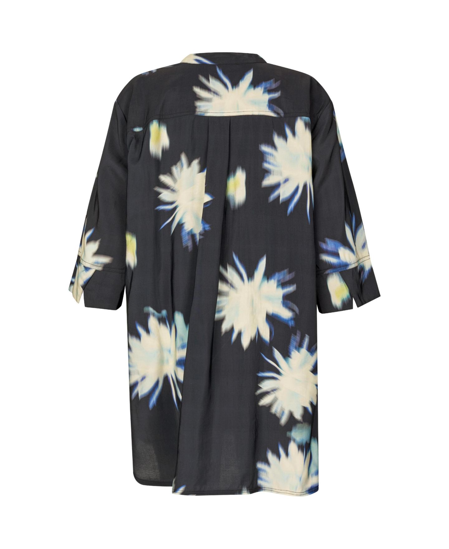 Женская рубашка Masai Copenhagen Geam Floral 3/4-Sleeve Loose-Fit, цвет: Приглушённый лаймовый — фото 2