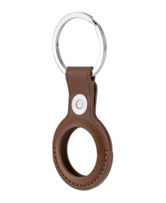 Leather AirTag Holder with Ring Holder, Compatible with Apple AirTag 2021