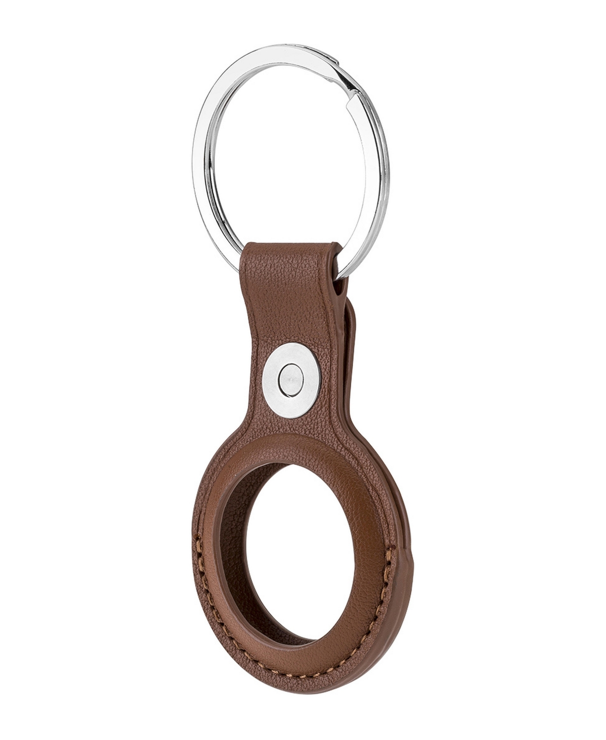 Slinger Leather AirTag Holder with Ring Holder, Compatible with Apple AirTag 2021