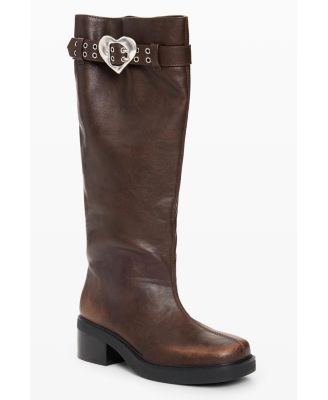 Women's Flat Faux Leather Boots