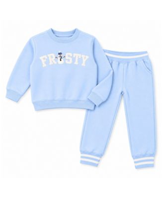 Boys' and Girls' Frosty Long-Sleeve Crewneck Sweatshirt and Joggers, 2-Piece Set