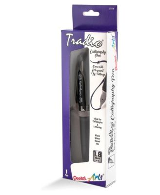 Arts Tradio Calligraphy Pen, Water-Based Ink, 1.8mm, Barrel/Ink, in Hanging Box