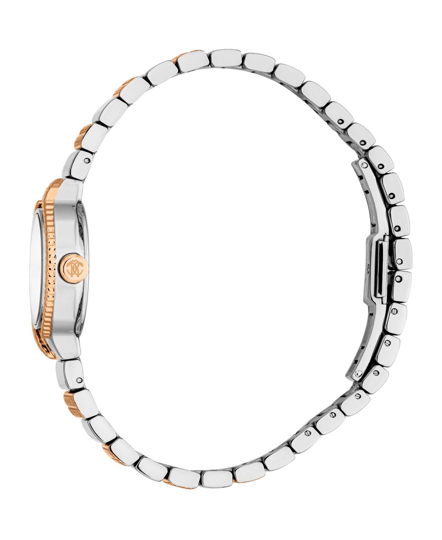 Женские часы Roberto Cavalli Water-Resistant Quartz Glam Two-Tone Stainless Steel Bracelet Watch, 24mm, цвет: Двухцветный — фото 3