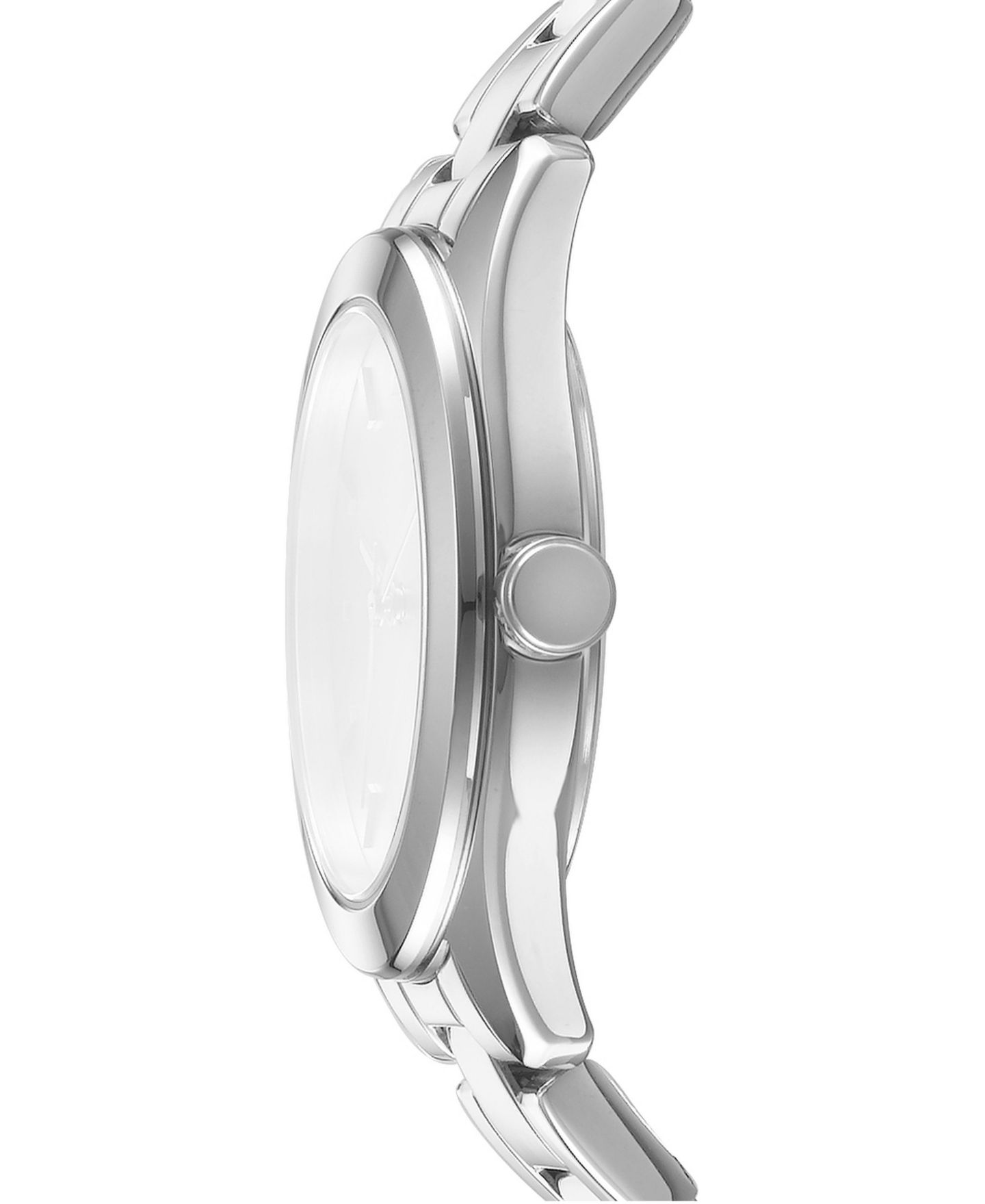 Женские часы DKNY Chambers Quartz Water-Resistant Silver Stainless Steel Bracelet Watch, 34 mm, цвет: Серебряный — фото 3