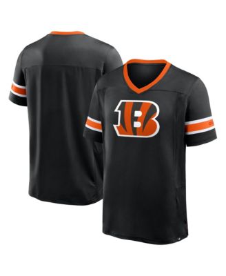 Men's Black Cincinnati Bengals Hometown Premium Hashmark V-Neck T-Shirt