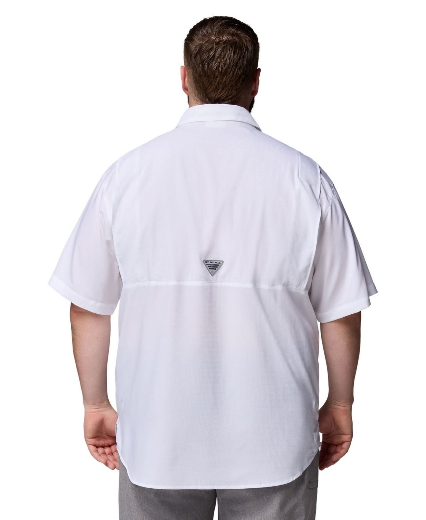 Мужская рубашка Columbia White Oklahoma Sooners Big Tall Tamiami Omni-Shade Button-Down — фото 2