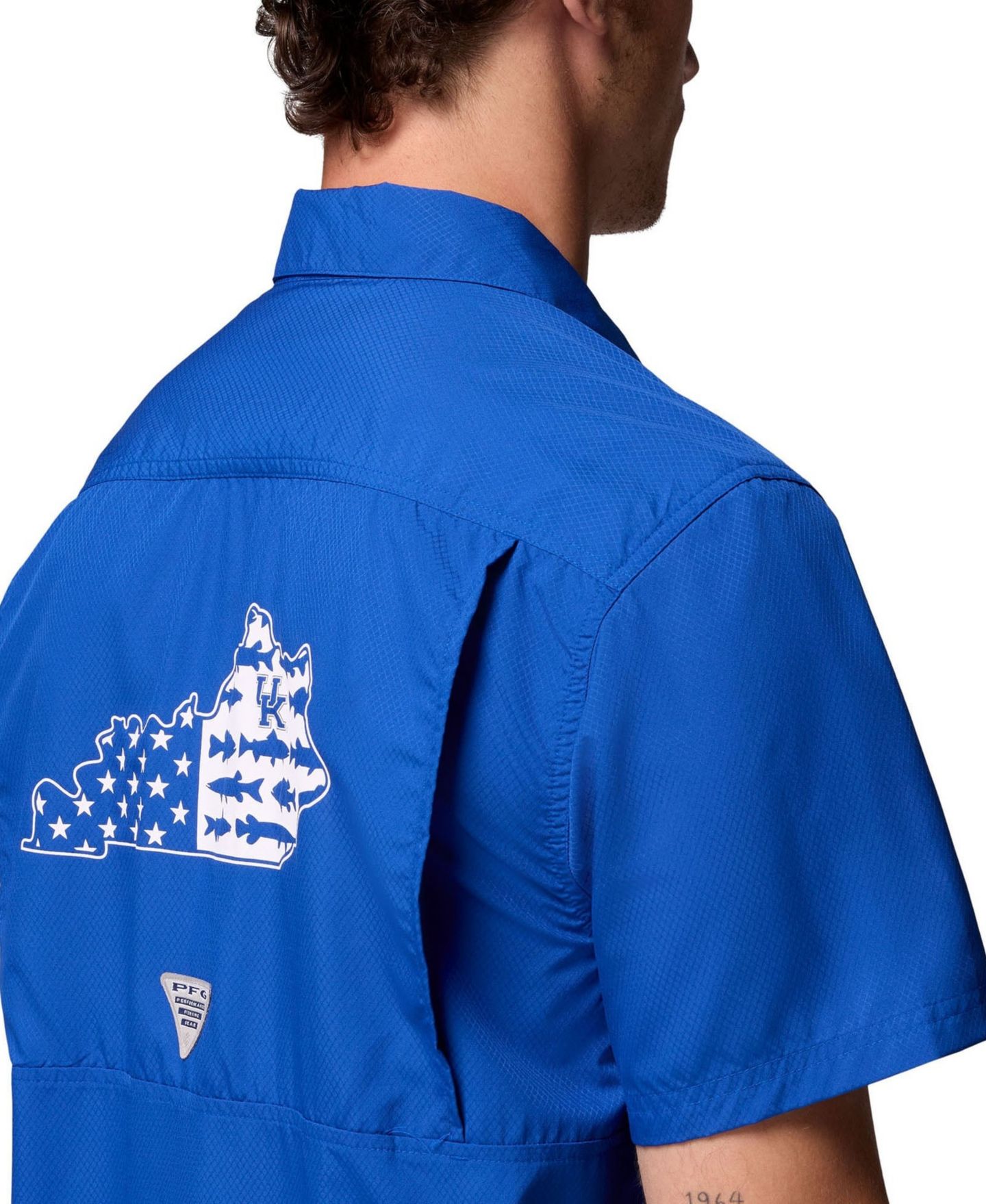 Мужская рубашка Columbia Royal Kentucky Wildcats Slack Tide Camp Button-Up — фото 6