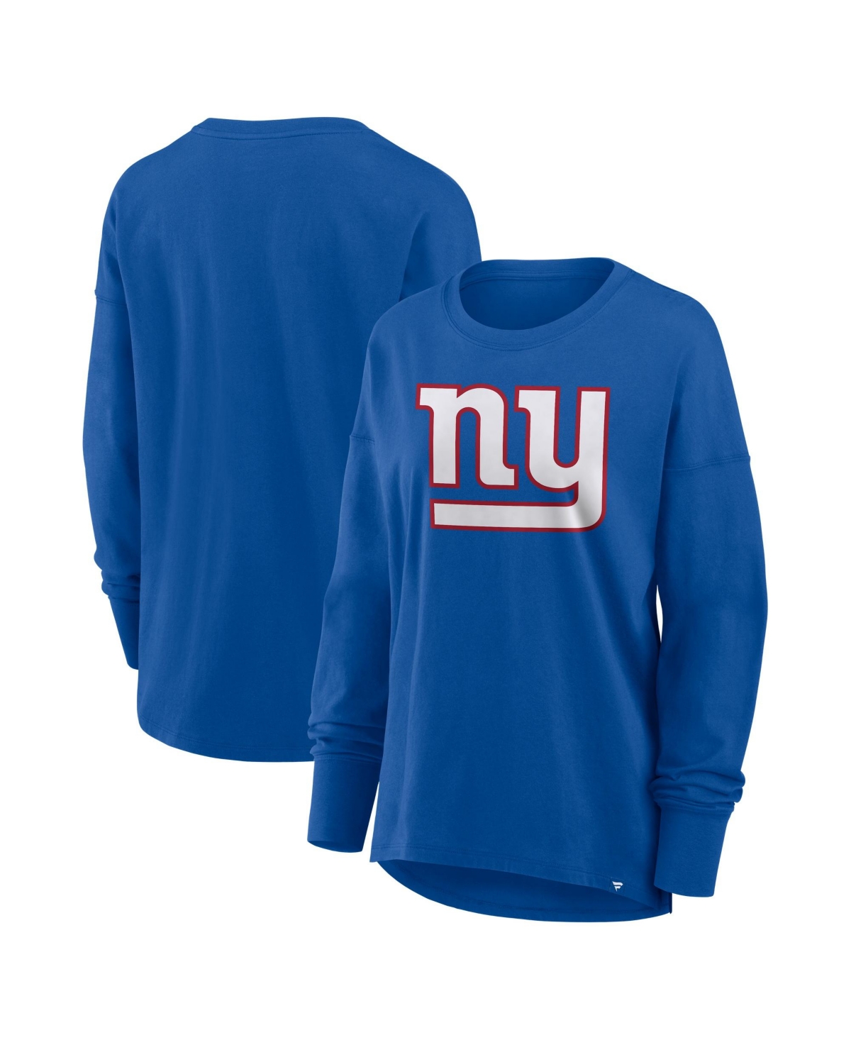 Fanatics Women's Royal New York Giants Relaxed Hip Essential Long-Sleeve T-Shirt - Royal