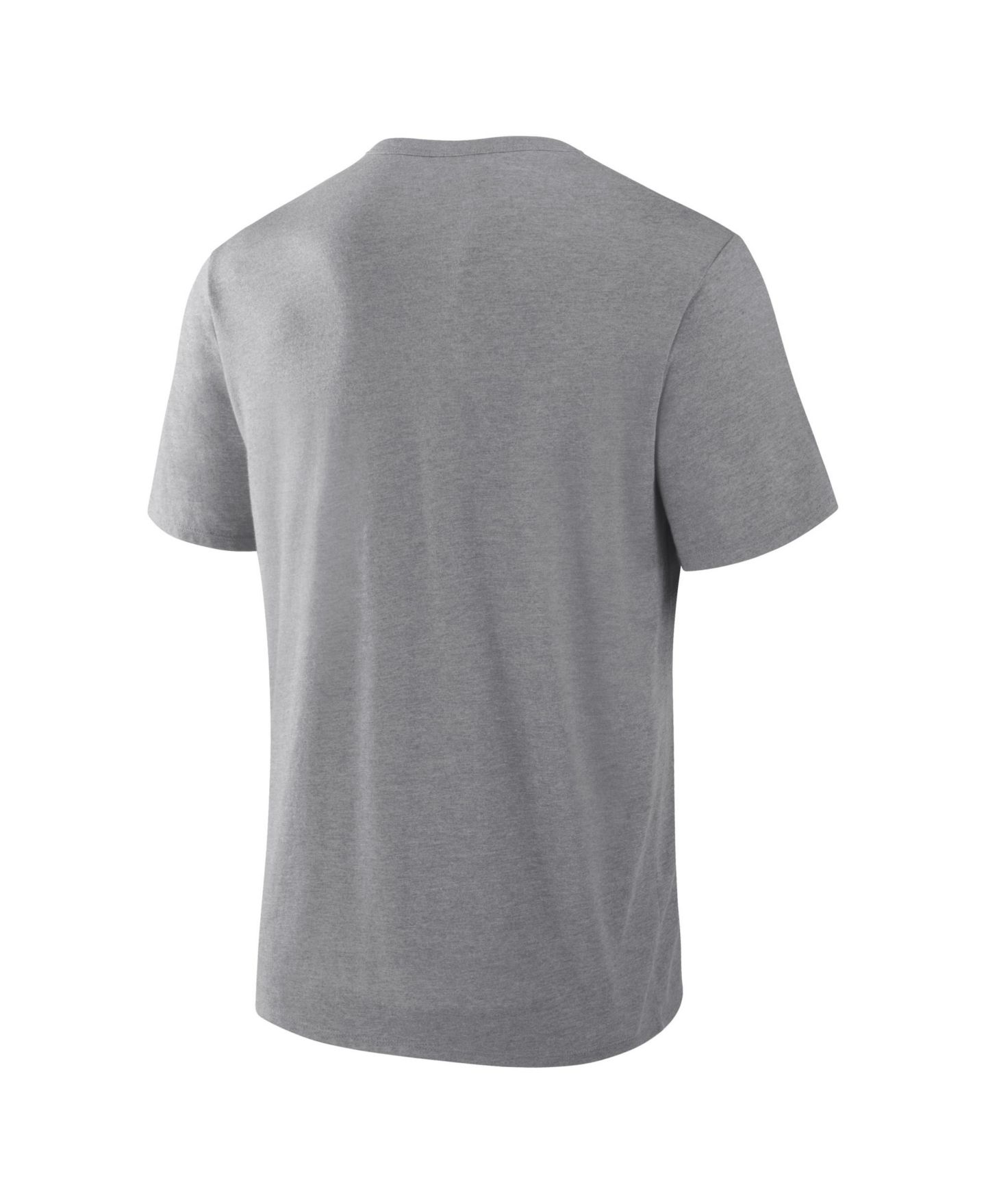 Мужская футболка Fanatics Heather Gray New York Giants Vintage Heritage Tribute Tri-Blend — фото 3