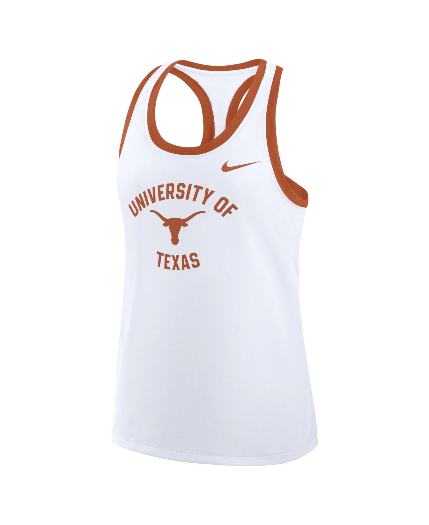Женский топ Nike White Texas Longhorns Uni Name Tri-Blend Dri-FIT — фото 4