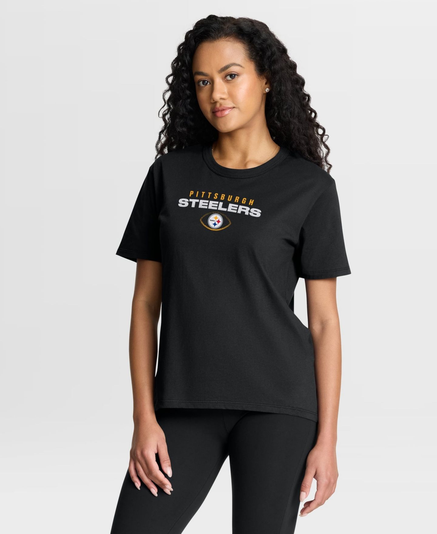 Женская футболка Fanatics Black Pittsburgh Steelers Fade Legacy — фото 1