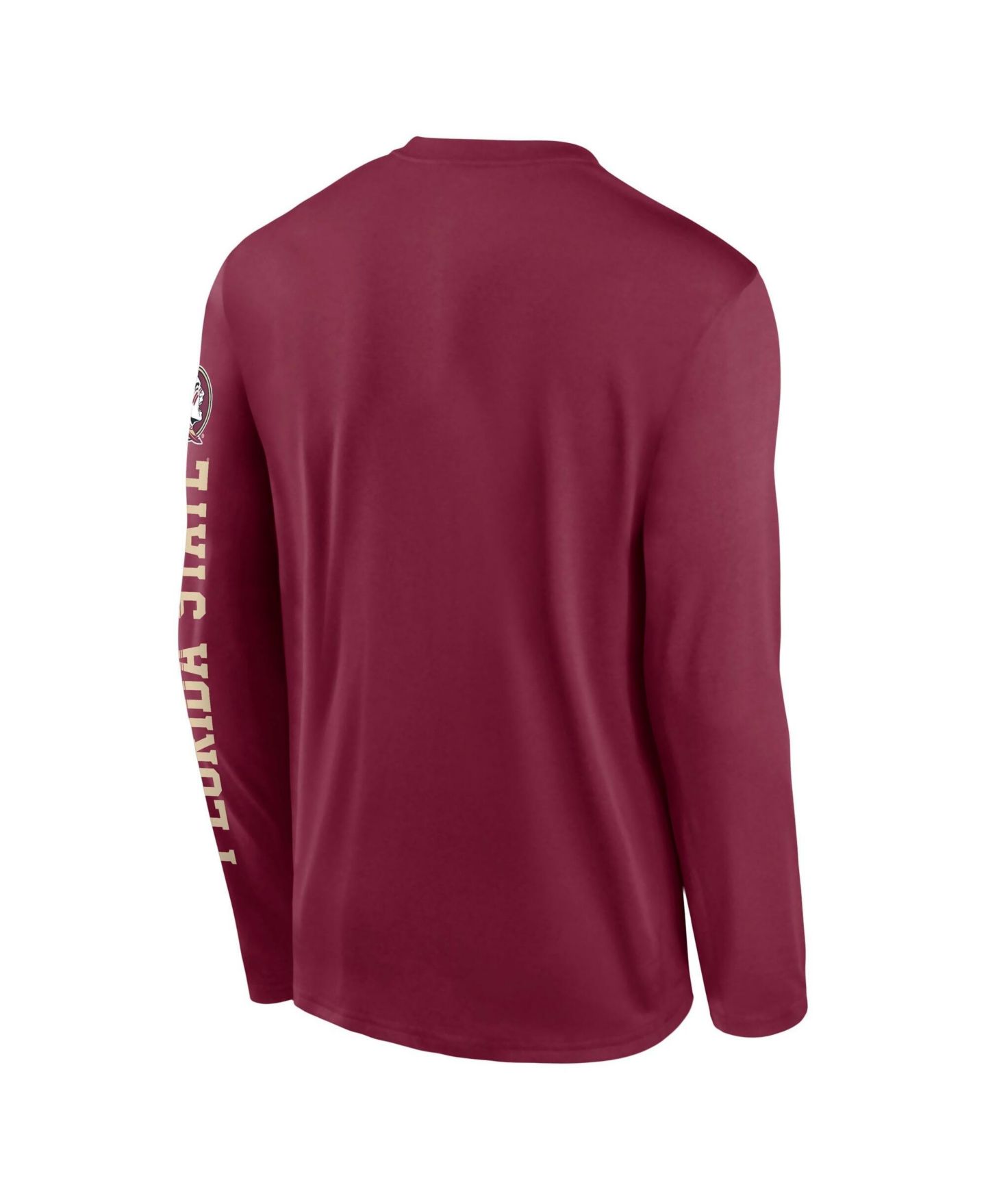 Мужская футболка Nike Garnet Florida State Seminoles Primetime Logo Sleeve Legend Dri-FIT Long-Sleeve — фото 4