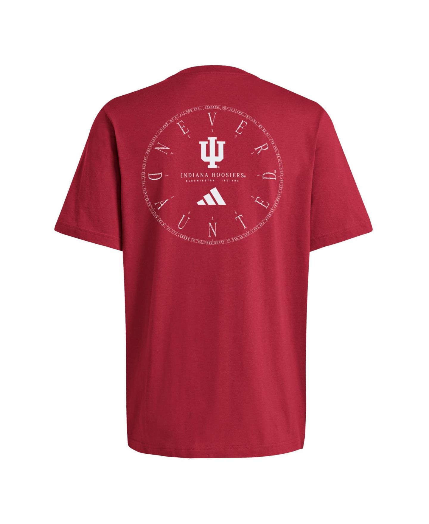 Мужская футболка adidas Crimson Indiana Hoosiers Campus Clocks Fresh — фото 3