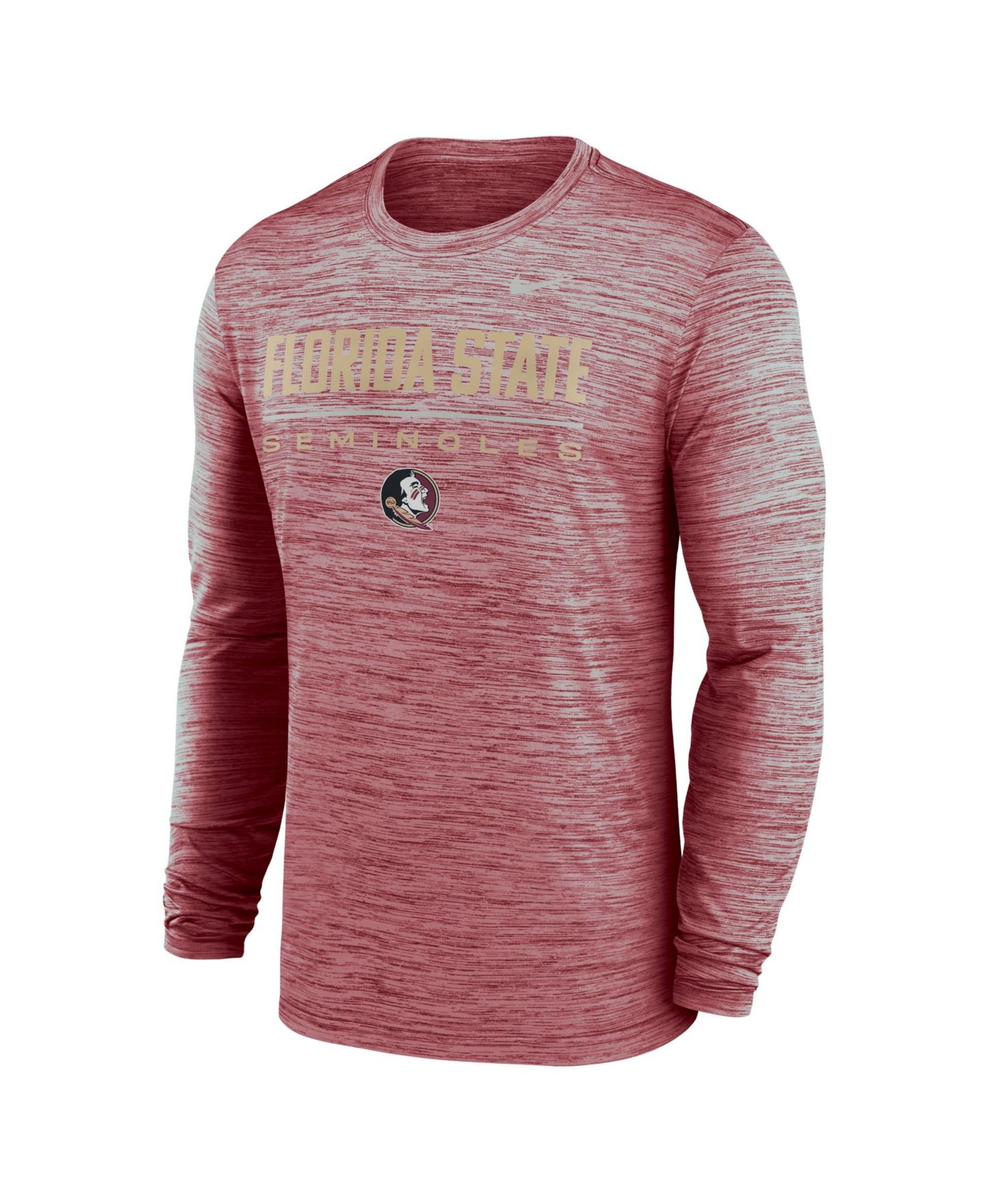 Мужская футболка Nike Garnet Florida State Seminoles Sideline Velocity Dri-FIT Long-Sleeve — фото 2