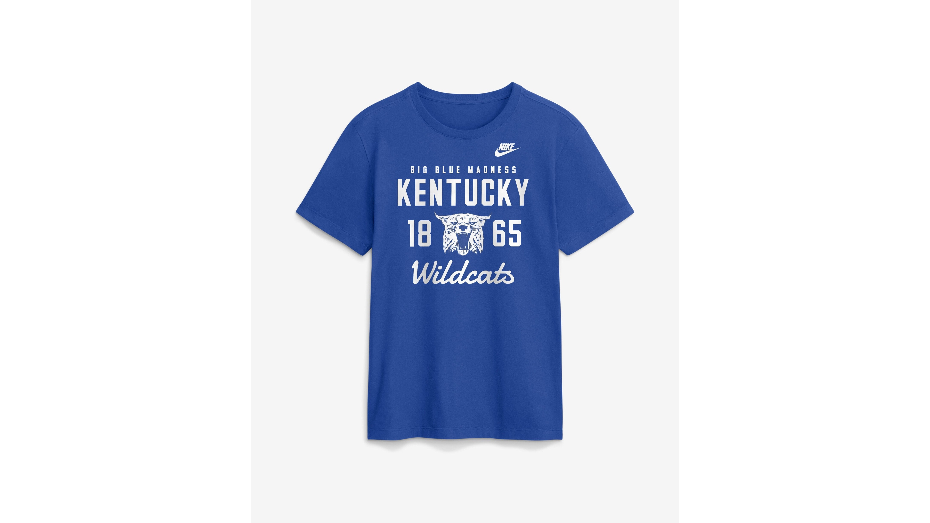 Nike Men's Royal Kentucky Wildcats Legacy Stacked Established T-Shirt